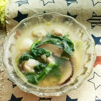 香菇小白菜丸子湯的做法 步骤7