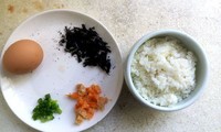 低卡紫菜蛋炒飯的做法 步骤1