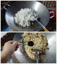 臘腸炒飯的做法 步骤5