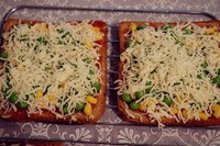 青豆玉米素土司披薩的做法 步骤5