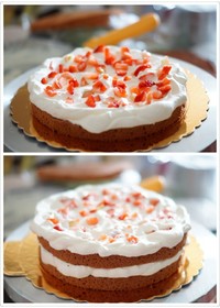 冬日草莓裸蛋糕的做法 步骤6