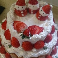 聖誕草莓三層大大大大大大蛋糕的做法 步骤4