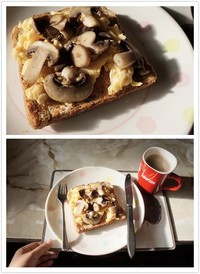 【300卡】快手早餐︰雞蛋面包加咖啡的做法 步骤7