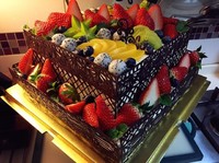 巧克力圍邊水果蛋糕的做法 步骤22
