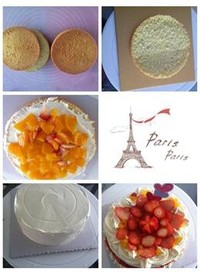 水果奶油蛋糕的做法 步骤1