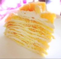 芒果千層蛋糕的做法 步骤8