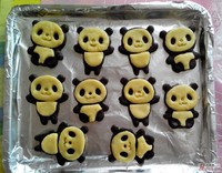 小熊貓餅干的做法 步骤2
