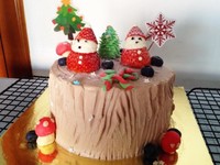 聖誕白巧裝飾蛋糕的做法 步骤15