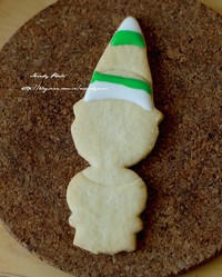 #2014聖誕節#聖誕糖霜餅干-聖誕可愛小丑∼的做法 步骤4