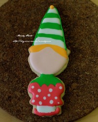 #2014聖誕節#聖誕糖霜餅干-聖誕可愛小丑∼的做法 步骤12