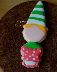 #2014聖誕節#聖誕糖霜餅干-聖誕可愛小丑∼的做法 步骤11