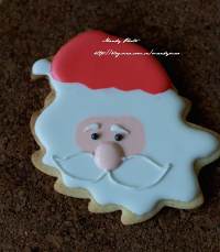 #2014聖誕節#聖誕糖霜餅干-聖誕老爺爺的做法 步骤8
