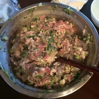 青菜蝦仁鮮肉餛飩的做法 步骤2