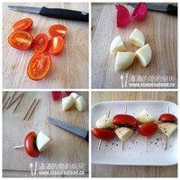 番茄奶酪串的做法 步骤1