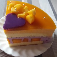 芒果雙色夾心蛋糕的做法 步骤10