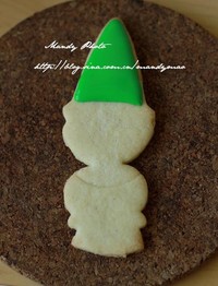 #2014聖誕節#聖誕糖霜餅干-聖誕小丑的做法 步骤2