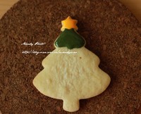 #2014聖誕節#聖誕糖霜餅干-童趣聖誕樹的做法 步骤3