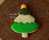 #2014聖誕節#聖誕糖霜餅干-童趣聖誕樹的做法 步骤4