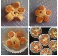 烤腸花朵面包的做法 步骤5