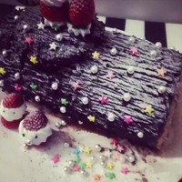 聖誕節樹根蛋糕的做法 步骤14
