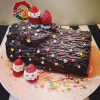聖誕節樹根蛋糕的做法 步骤15