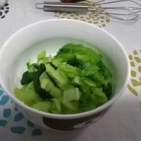 涼拌小白菜（超級快手菜）的做法 步骤2