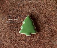 #2014聖誕節#Mini聖誕糖霜餅干-可愛裝飾糖聖誕樹的做法 步骤2