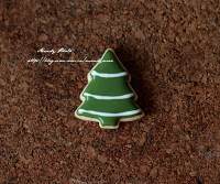#2014聖誕節#Mini聖誕糖霜餅干-可愛裝飾糖聖誕樹的做法 步骤3