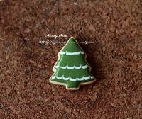 #2014聖誕節#Mini聖誕糖霜餅干-可愛裝飾糖聖誕樹的做法 步骤4