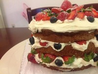 草莓裸蛋糕的做法 步骤5