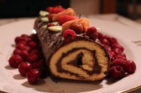 【聖誕節】巧克力劈柴蛋糕 Bûche de Noël的做法 步骤9
