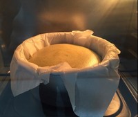抹茶紅豆戚風蛋糕（6寸）的做法 步骤8