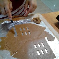 聖誕姜餅屋制作的做法 步骤3