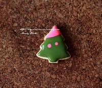 #2014聖誕節#Mini聖誕糖霜餅干-可愛笑臉聖誕樹的做法 步骤4