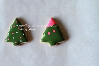 #2014聖誕節#Mini聖誕糖霜餅干-可愛笑臉聖誕樹的做法 步骤5