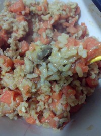羊肉胡蘿卜番茄蛋燴飯（無油）的做法 步骤4
