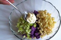超美味的紫薯沙拉的做法 步骤4