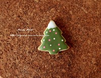 #2014聖誕節#Mini聖誕糖霜餅干-復古圓點聖誕樹的做法 步骤6