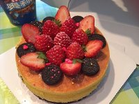 檸檬輕乳酪蛋糕 奧利奧底&草莓裝飾的做法 步骤19
