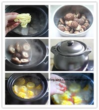 好一道滋味鮮美暖胃養身的---『花菇玉米排骨湯』的做法 步骤2