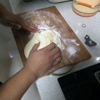 面包機版肉松方腿吐司的做法 步骤3