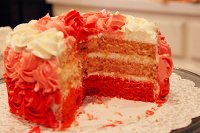 yellow cake蛋糕胚和漸變玫瑰花裱花方法的做法 步骤7