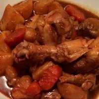 雞腿炖土豆超級快手菜的做法 步骤3