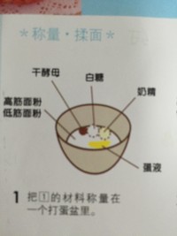 豆沙餐包的做法 步骤1