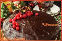 聖誕樹莓巧克力蛋糕的做法 步骤12