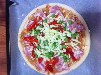 培根馬蘇里拉芝士披薩的做法 步骤3