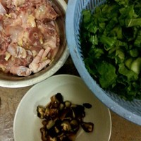 香菇芥菜雞肉粥的做法 步骤1