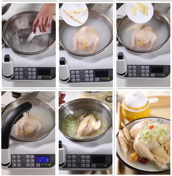 韓式參雞湯—自動烹飪鍋食譜的做法 步骤2
