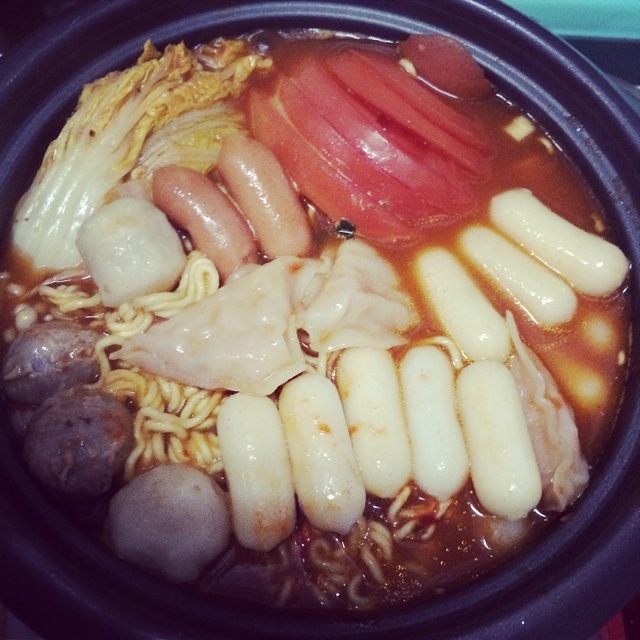 韓式芝士年糕火鍋宿舍電飯煲簡易版的做法 步骤5