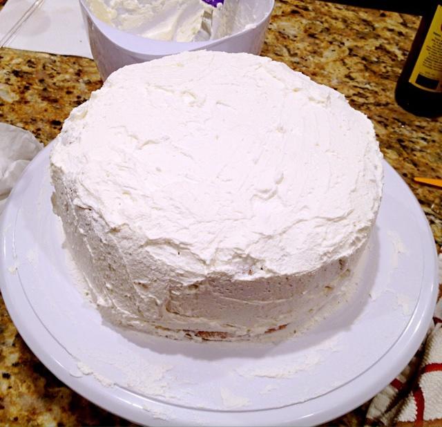 椰香鮮奶蛋糕 Coconut cream cake的做法 步骤4